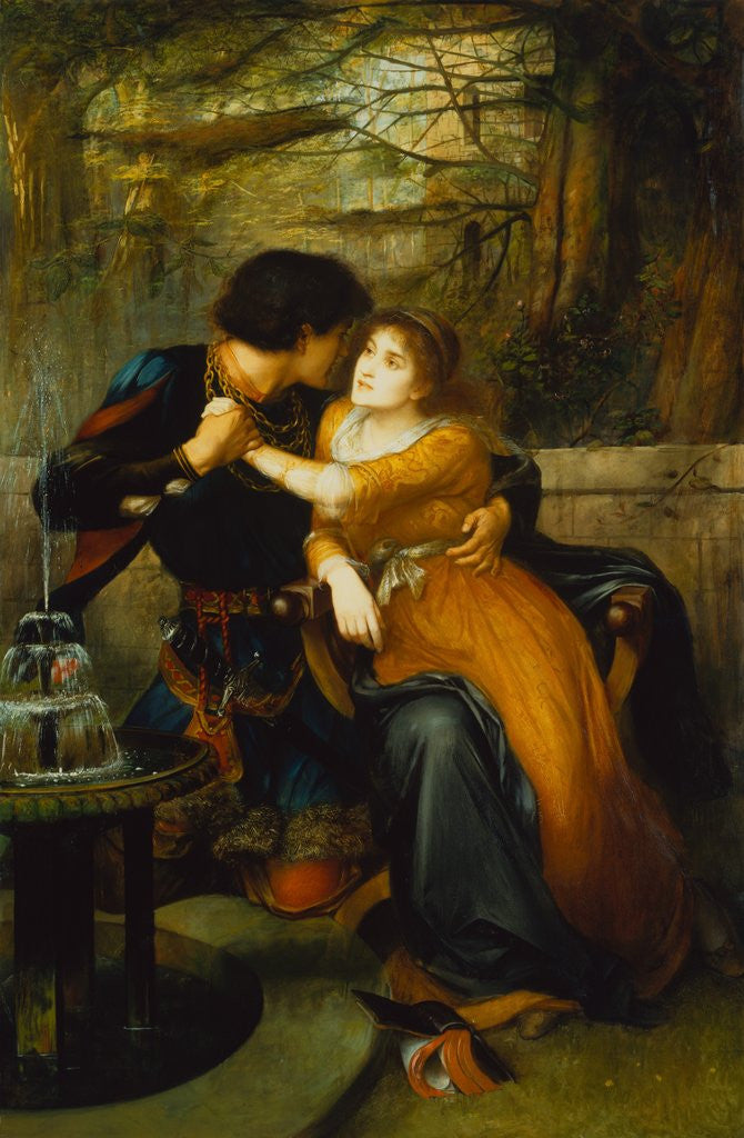 Detail of Paolo and Francesca by Charles Edward Halle