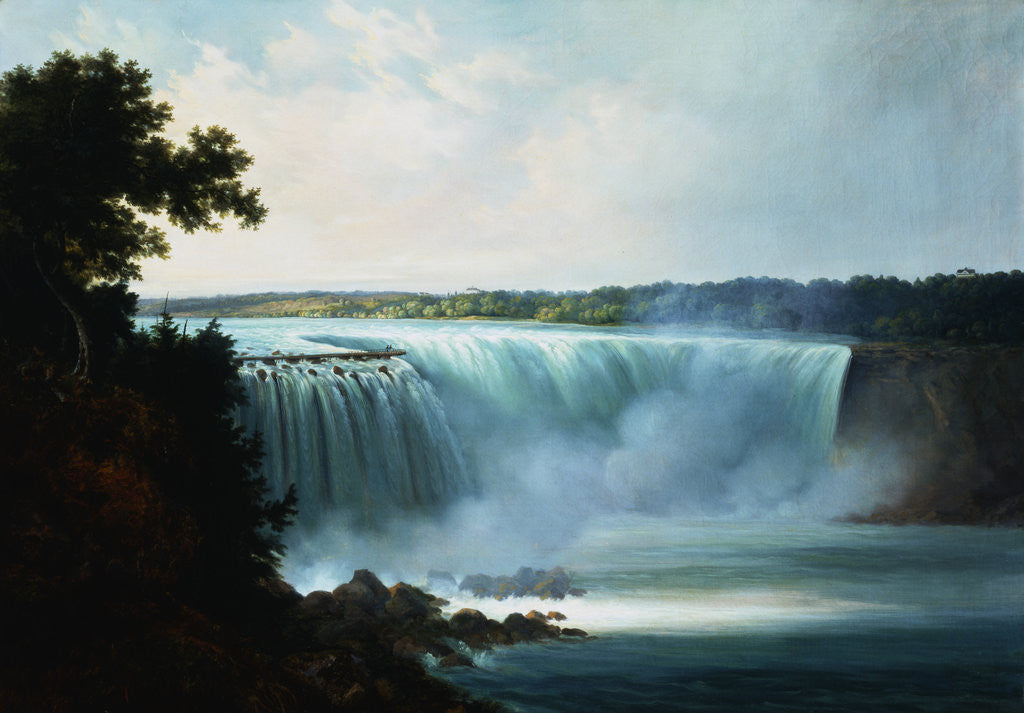 Detail of Niagara Falls by Gustavus Grunewald