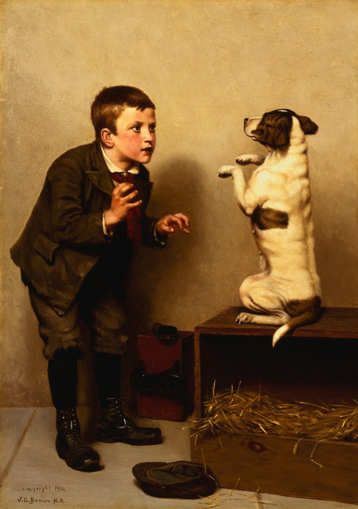Detail of Don't Move by John George Brown