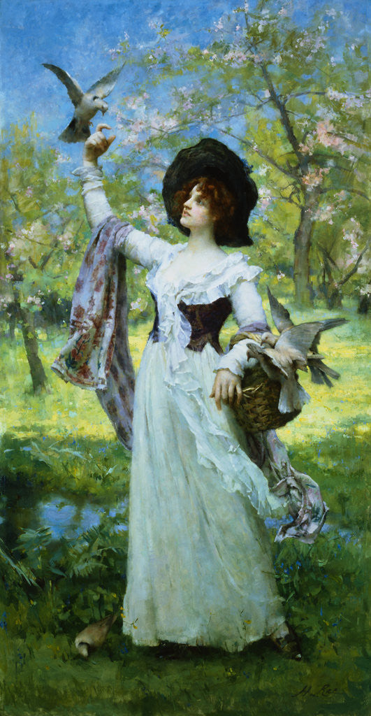 Detail of Spring by Henrietta Rae