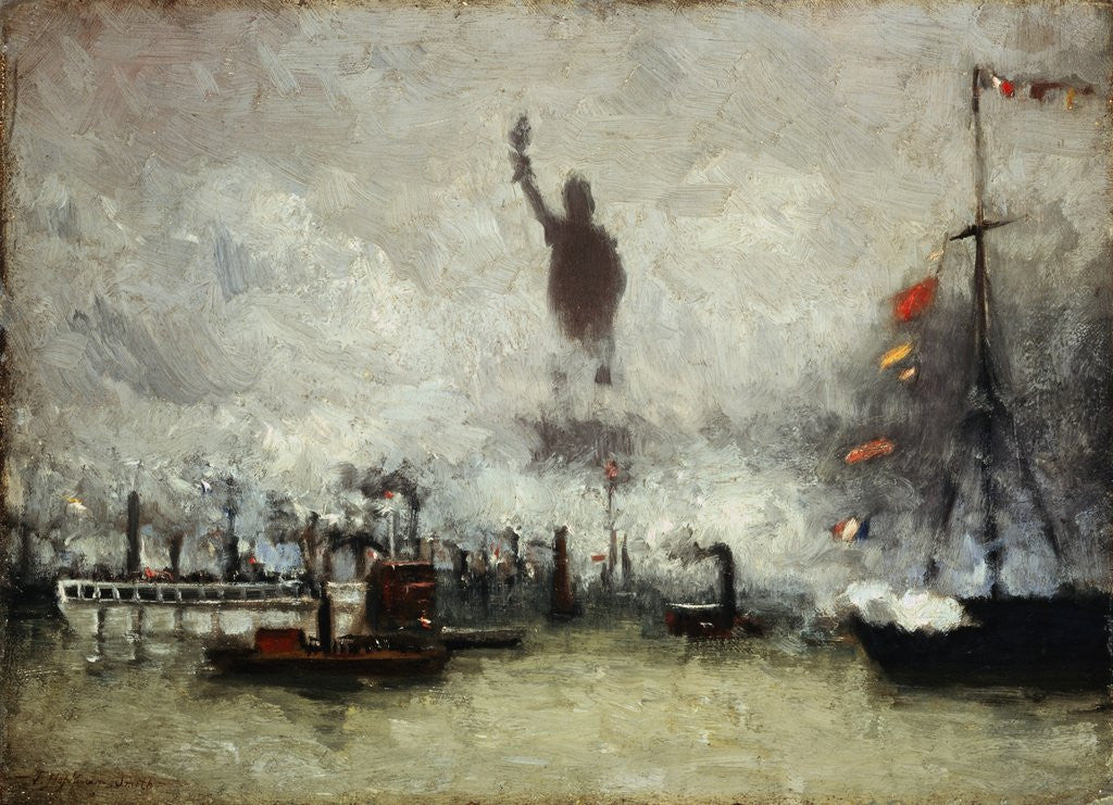 Detail of The Statue of Liberty by Francis Hopkinson Smith