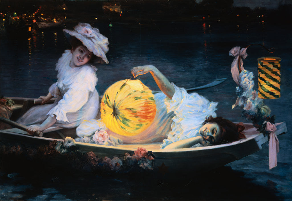 Detail of Midsummer's Eve attributed to Ulpiano Checa y Sanz by Anonymous