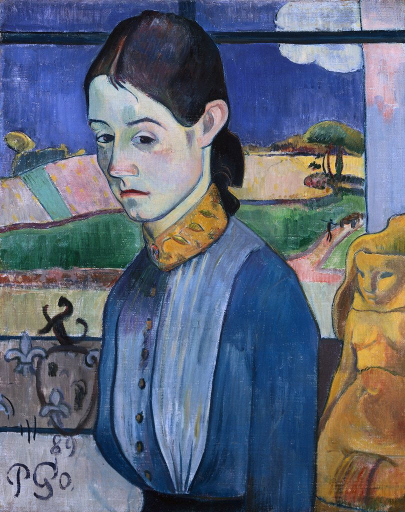 Detail of Young Breton Woman by Paul Gauguin