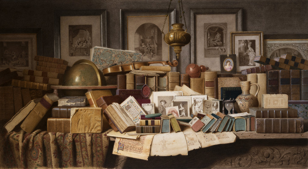 Detail of A Connoisseur's Corner by Benjamin Walter Spiers