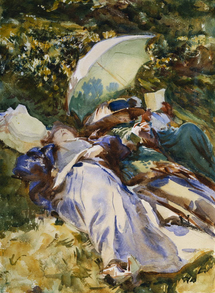 Detail of The Green Parasol by John Singer Sargent