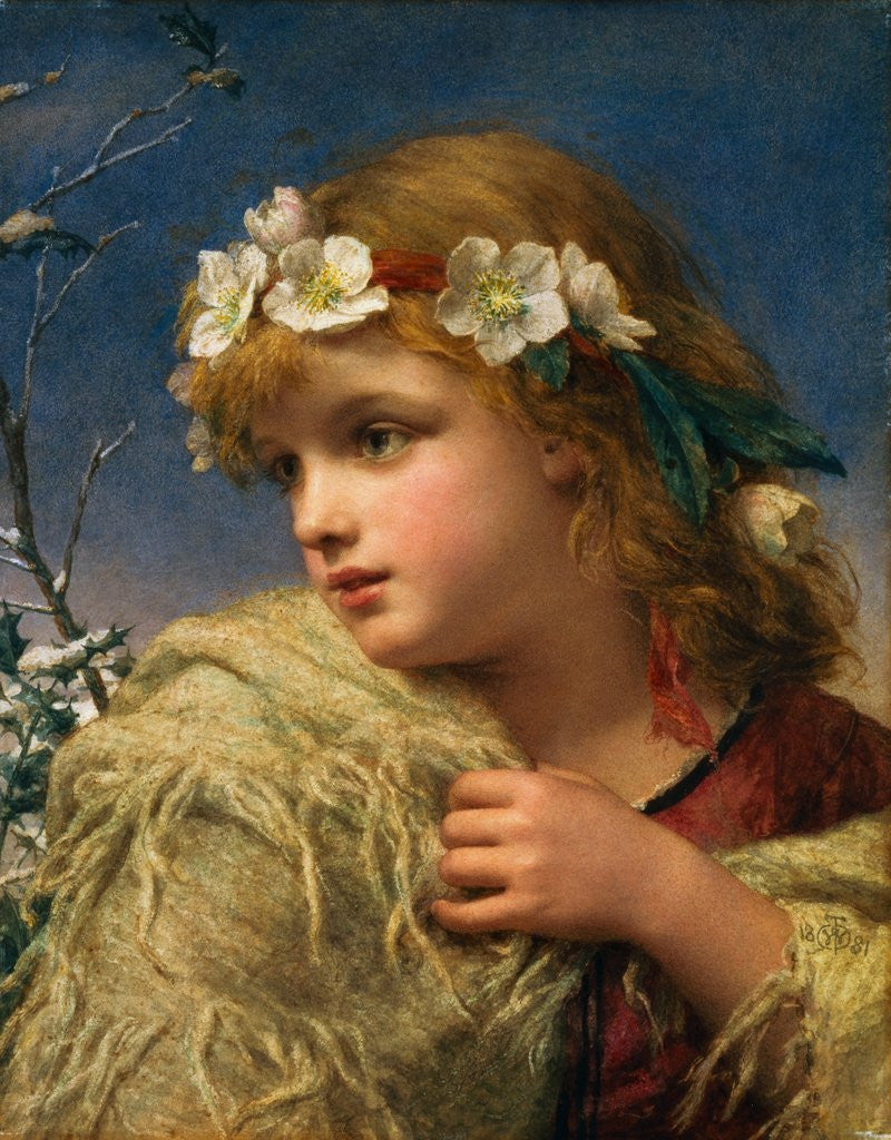 Detail of Christmas Roses by William C.T. Dobson