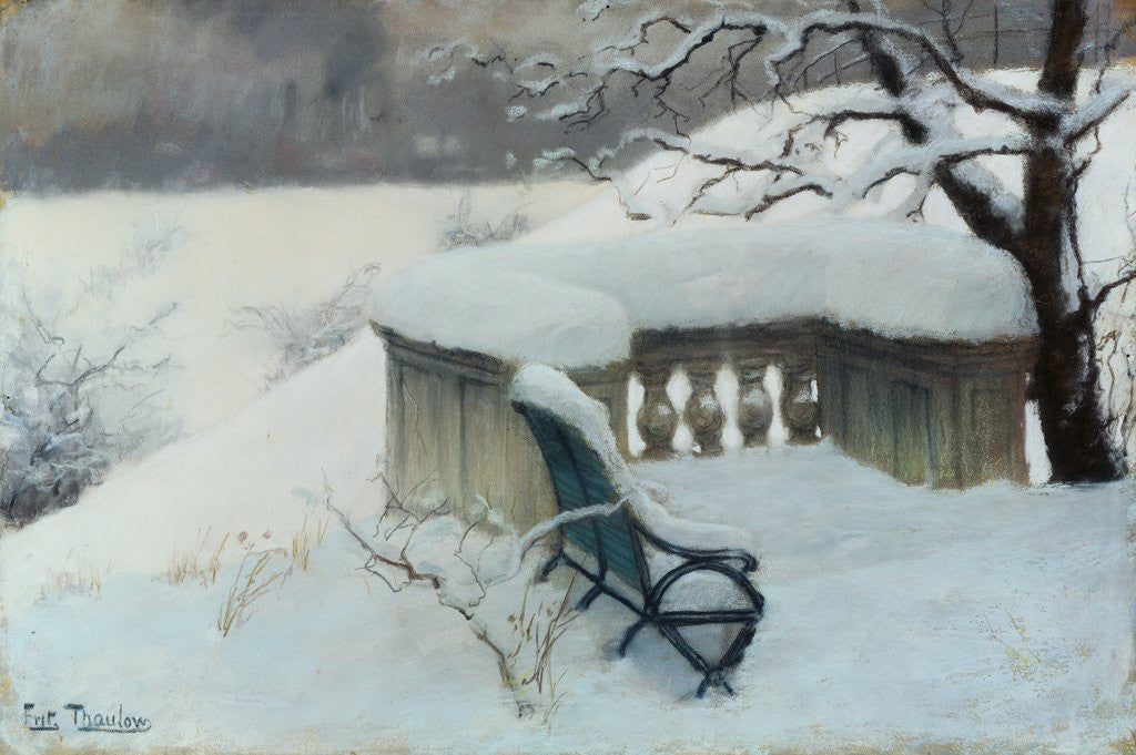 Detail of Elbpark, Hamburg by Johan Frederick Thaulow