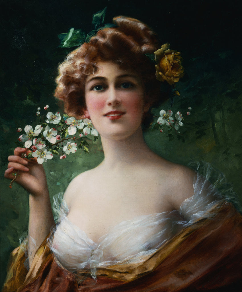 Detail of Blossoming Beauty by Emile Vernon