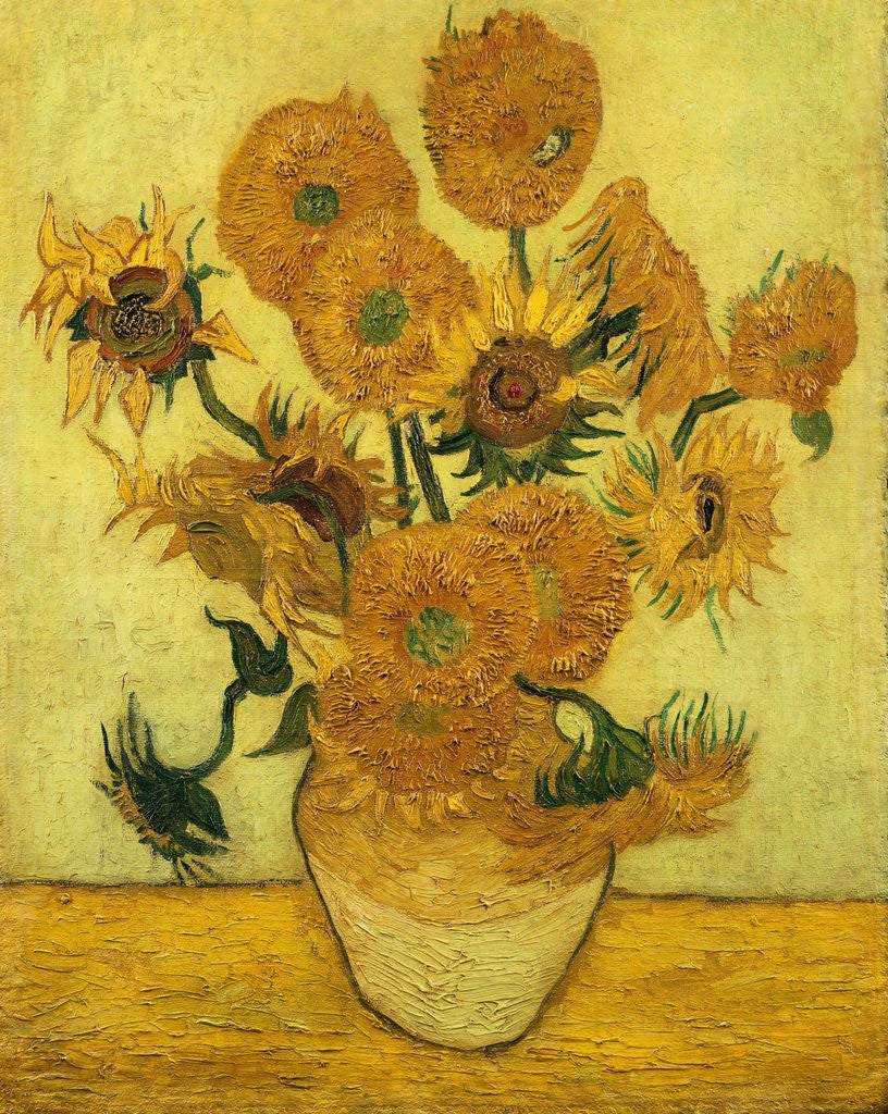 Detail of Sunflowers by Vincent Van Gogh