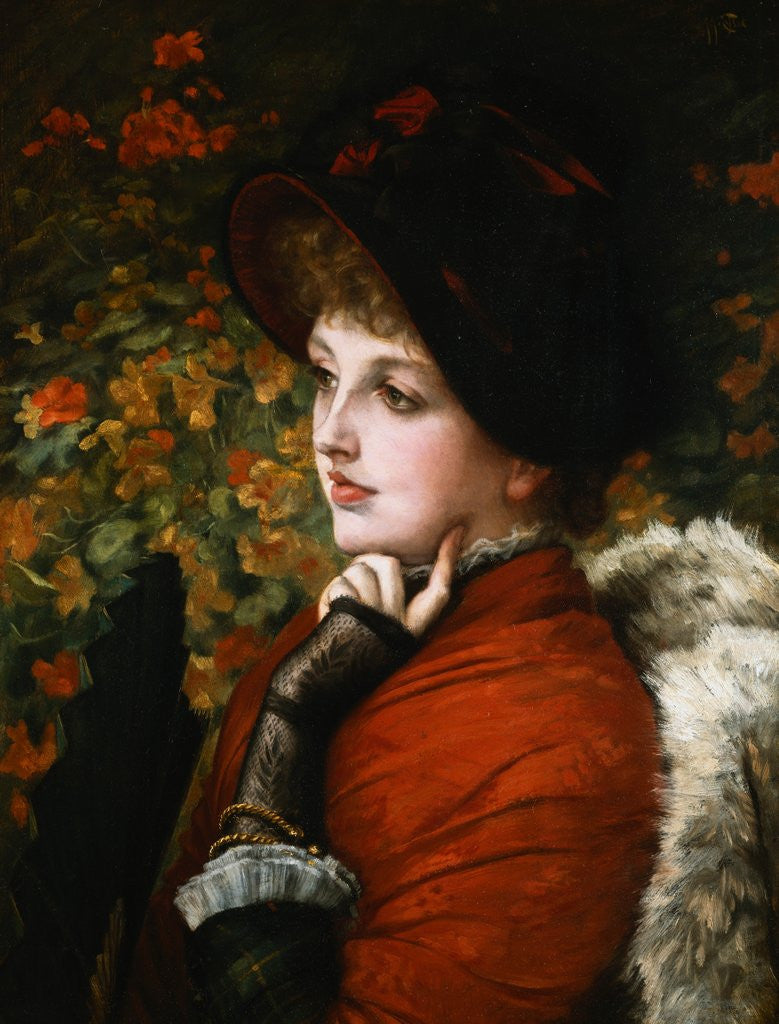 Detail of Type of Beauty, Mrs. Newton by James Tissot