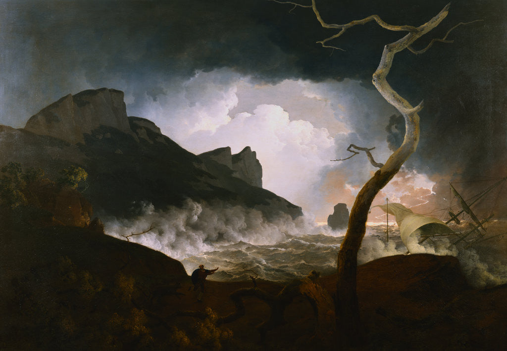 Detail of The Storm, Antigonus Pursued by the Bear by Joseph Wright of Derby