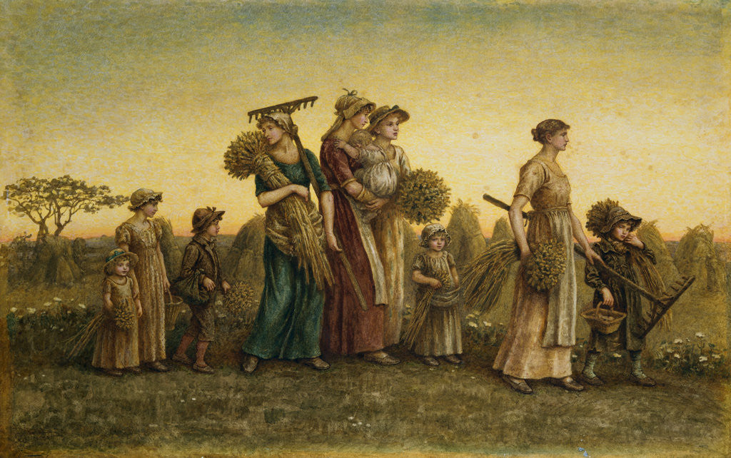 Detail of Gleaners Going Home by Kate Greenaway