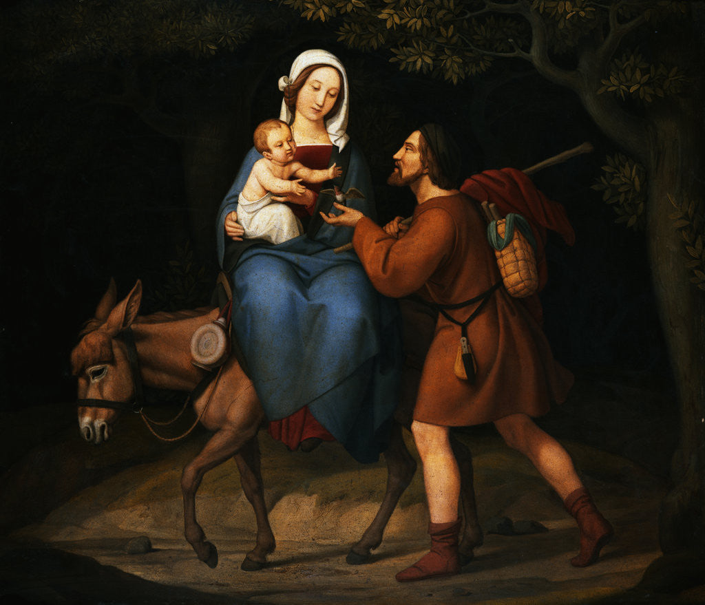 Detail of The Flight Into Egypt by Heinrich Maria von Hess