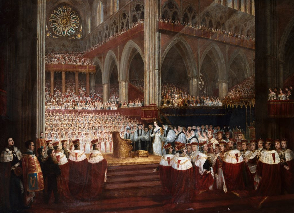 Detail of The Coronation of Queen Victoria by the Circle of Edmund Thomas Parris by Anonymous