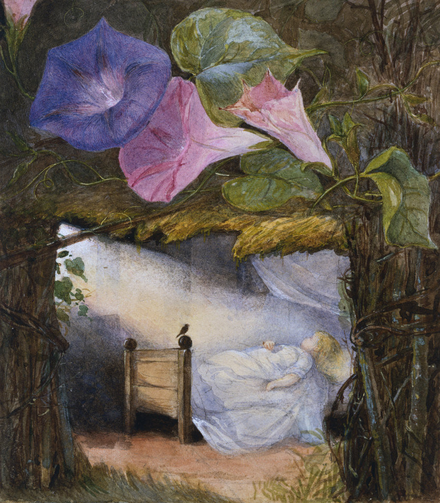 Detail of In the Hut There was Only a Bed The Sunbeam Stole in to Kiss Him by Eleanor Vere Boyle