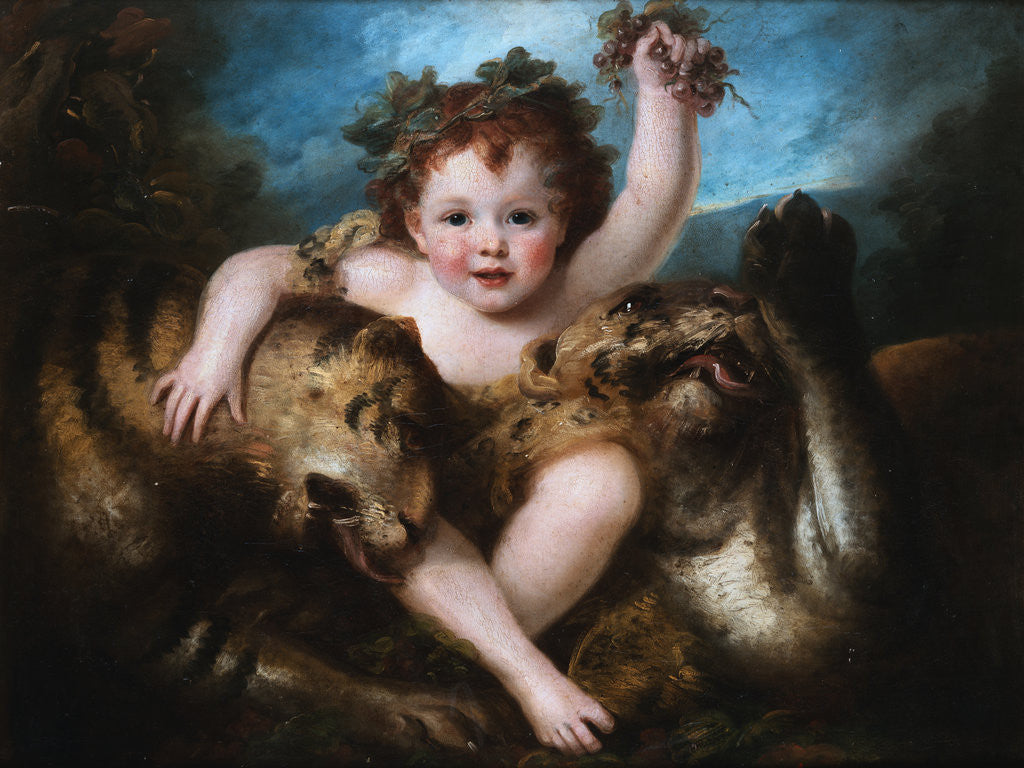 Detail of Portrait of the Hon. George Lamb as the Infant Bacchus by Maria Hadfield Cosway