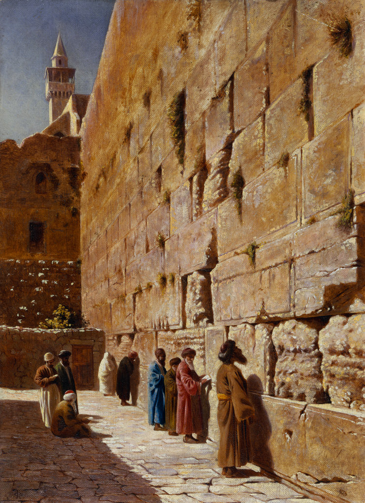 Detail of The Wailing Wall by Charles Robertson