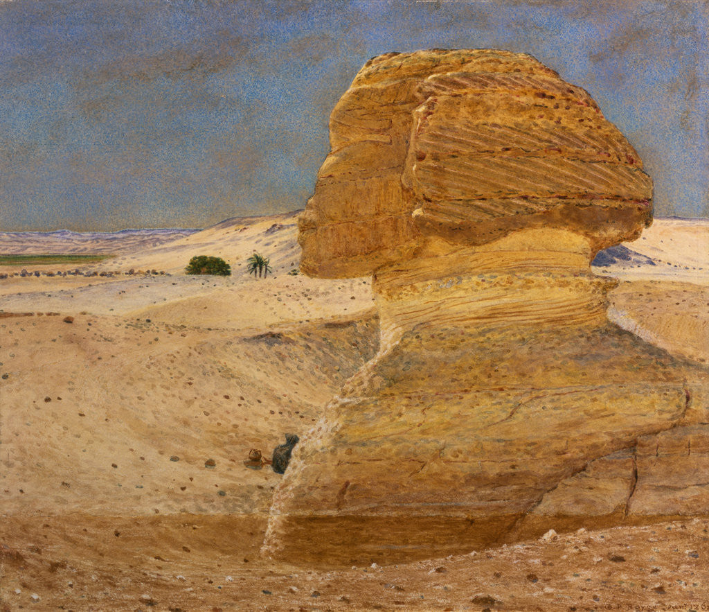 Detail of The Great Sphinx at Gizeh by George Price Boyce