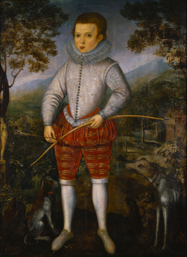 Detail of Portrait of a Boy by Robert Peake