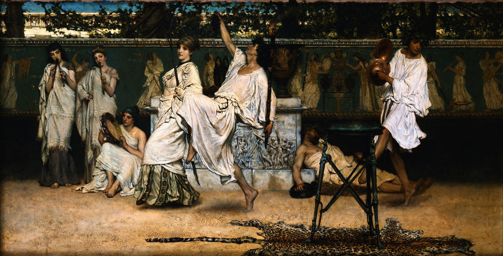 Detail of Bacchanal by Lawrence Alma-Tadema