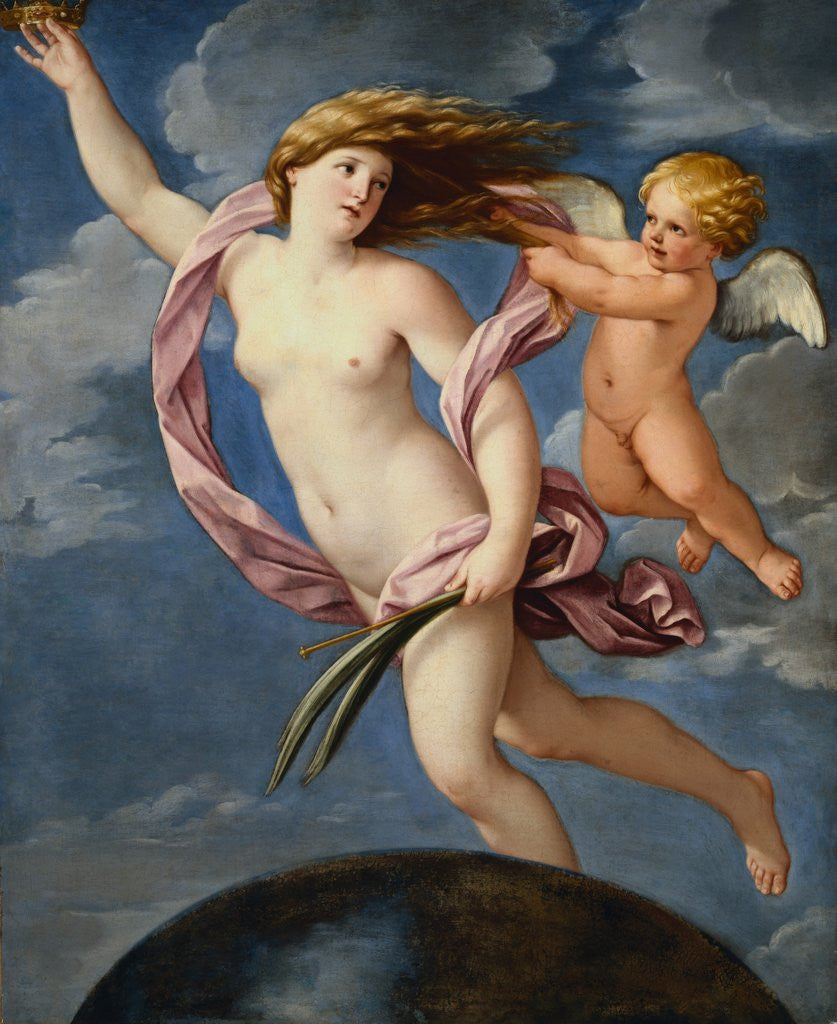 Detail of Fortune with a Crown by Guido Reni