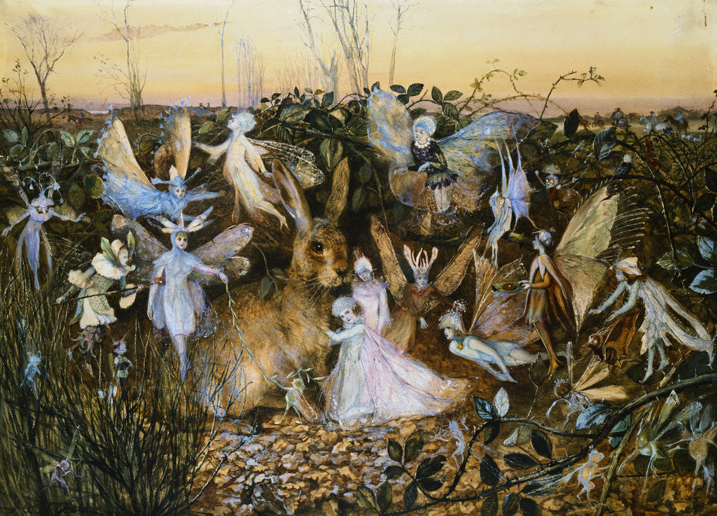 Detail of Fairy Twilight by John Anster Fitzgerald