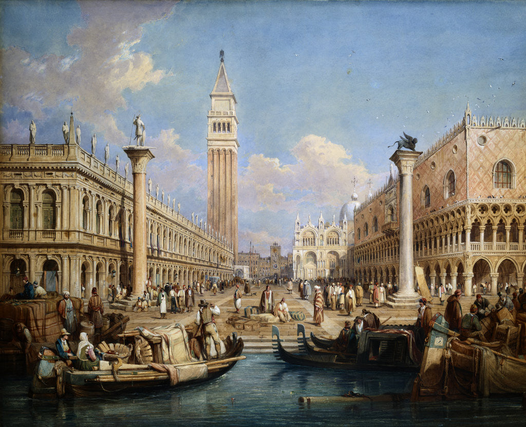 Detail of Piazzetta dal Molo, Venice by Samuel Prout