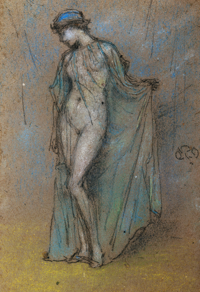Detail of Female Nude with Diaphanous Gown by James Abbott McNeill Whistler
