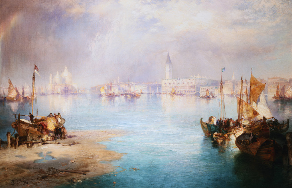 Detail of Venice by Thomas Moran