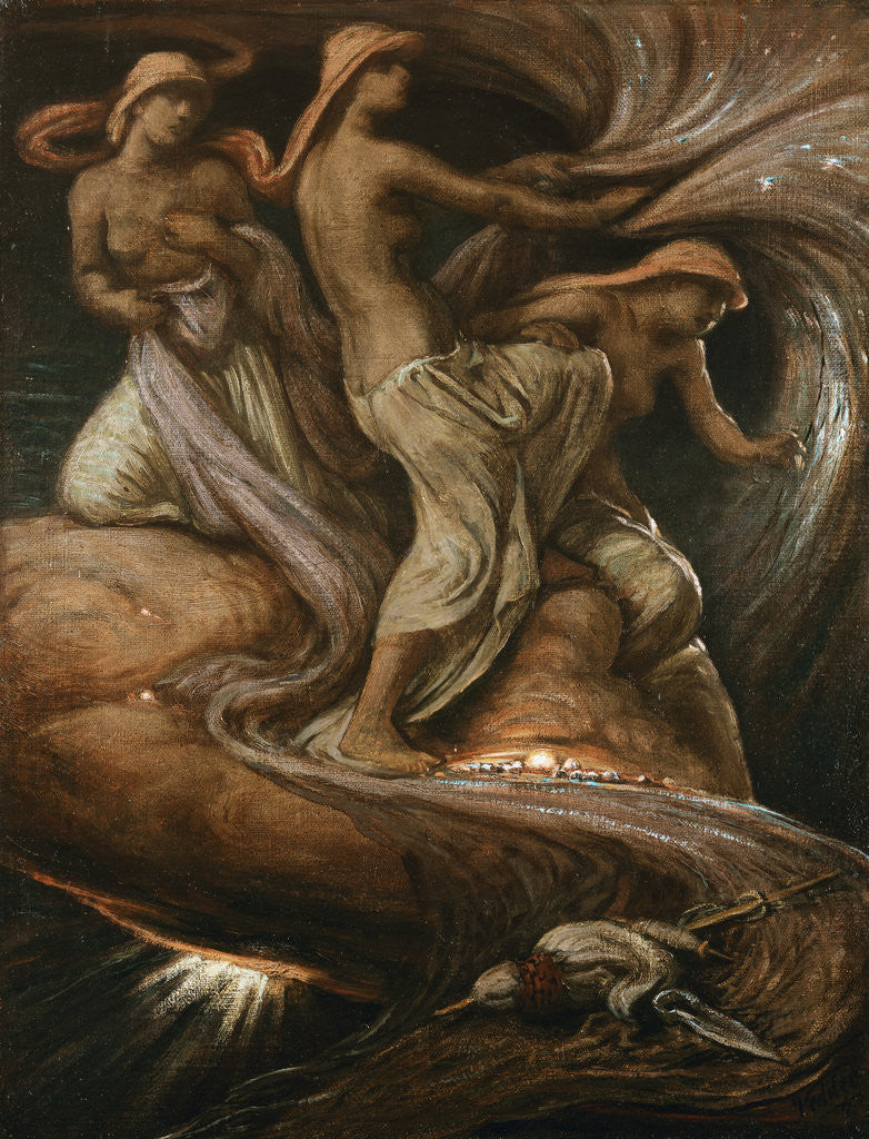 Detail of The Fates Gathering in the Stars by Elihu Vedder