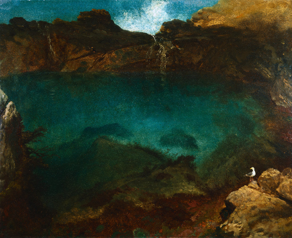 Detail of Ocean Pool, Parralan Islands by Albert Bierstadt
