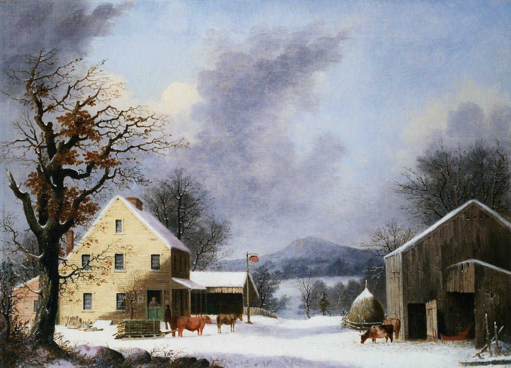 Detail of Jones Inn by George Henry Durrie