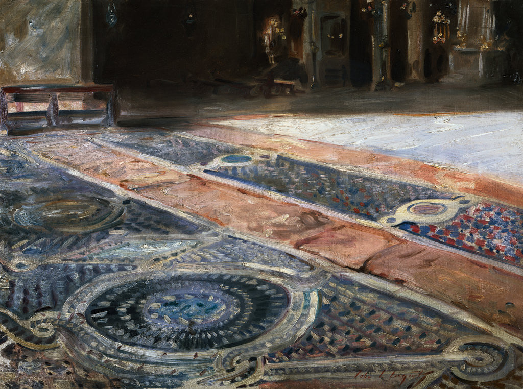 Detail of Venetian Interior-Venice Terazzo Floor by John Singer Sargent