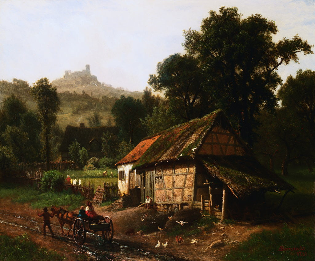 Detail of In the Foothills by Albert Bierstadt