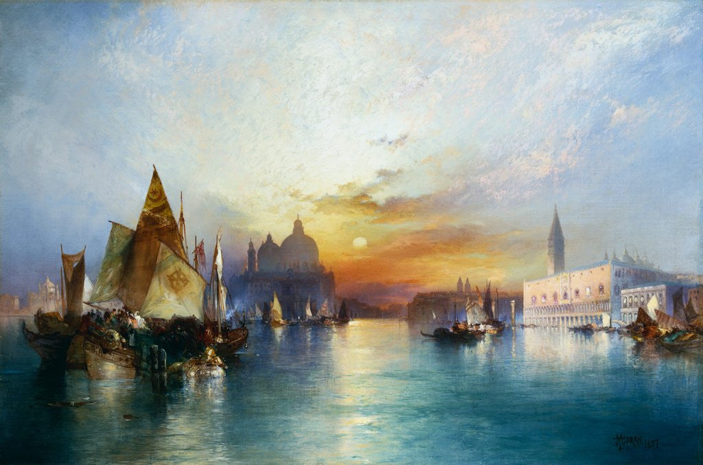 Detail of Venice by Thomas Moran