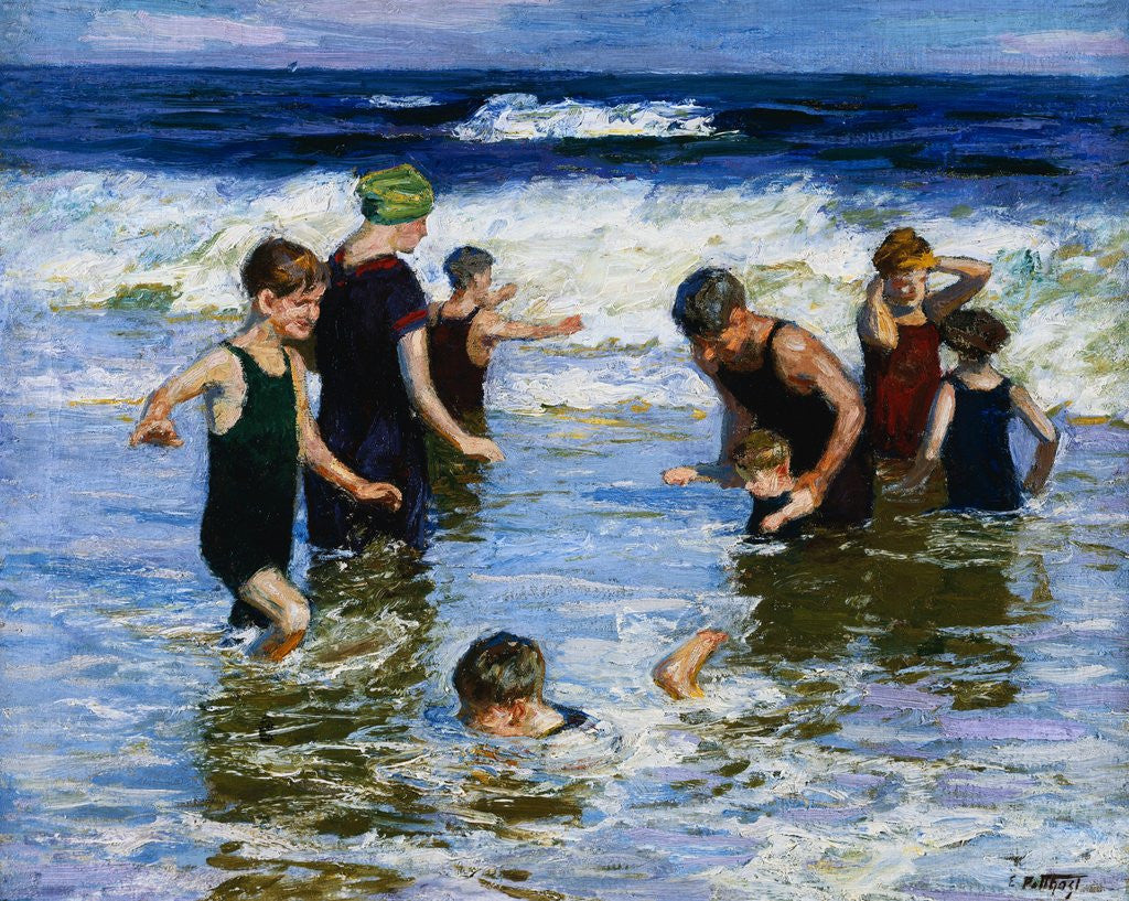 Detail of The Bathers by Edward Henry Potthast