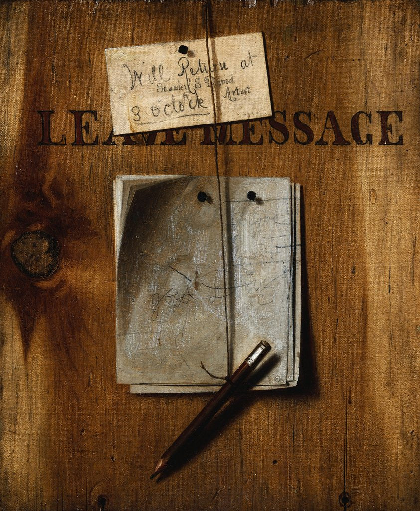 Detail of Leave Message by Descott Evans