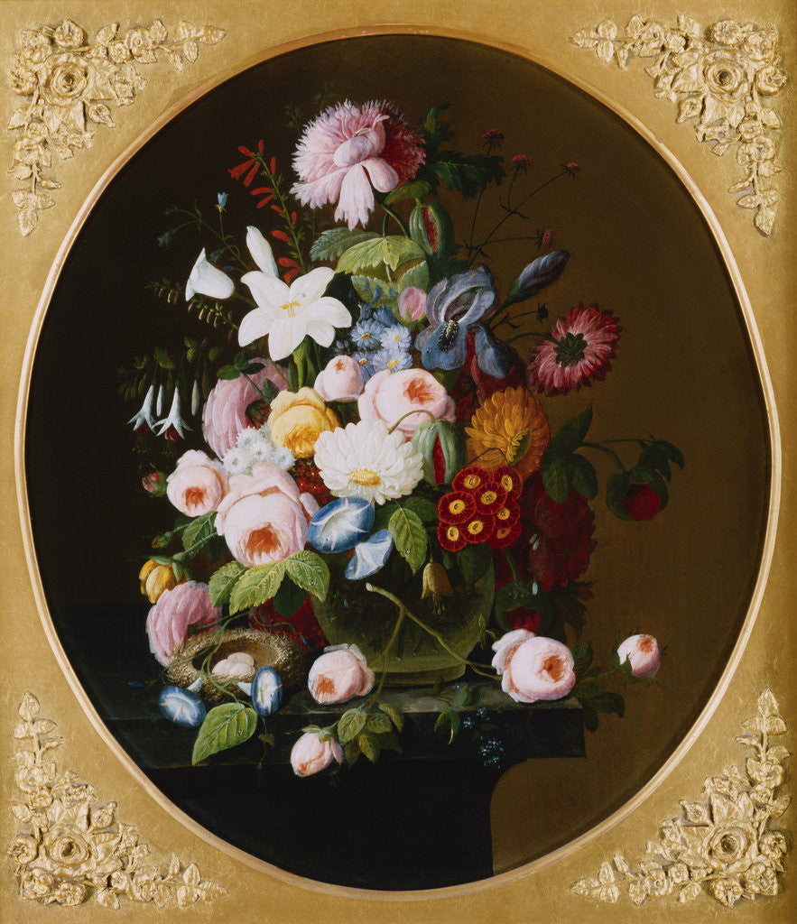 Detail of Nature's Bounty: A Pair of Still Lifes (2 of 2) by Severin Roesen