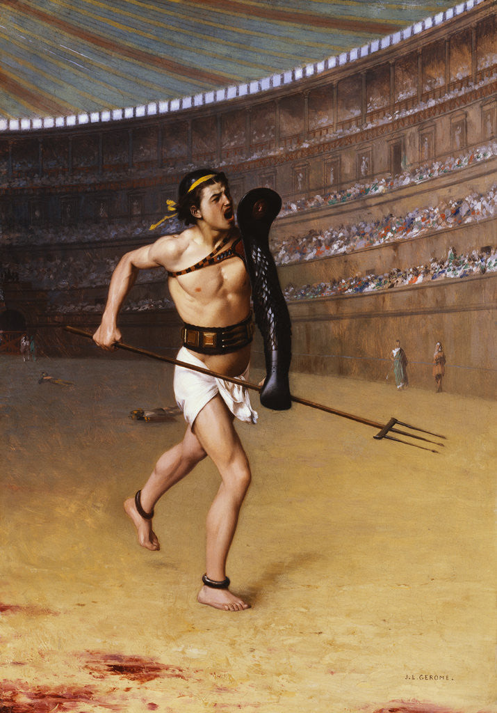 Detail of Retarius by Jean Leon Gerome