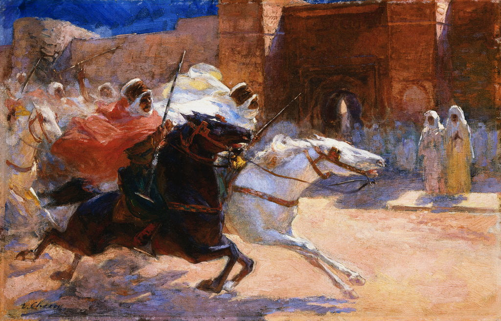 Detail of Fantasia by Ulpiano Checa y Sanz