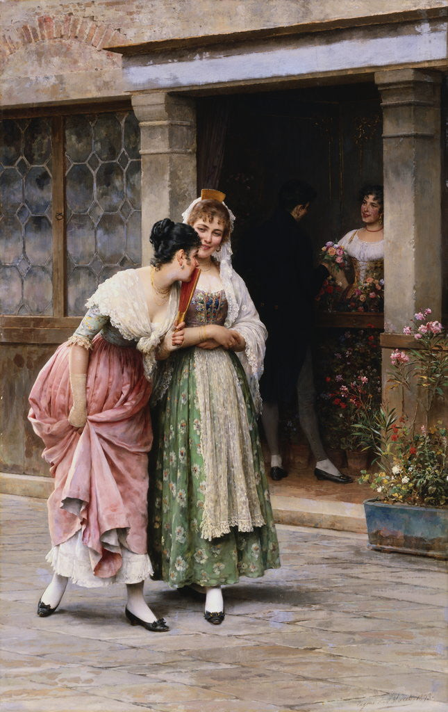 Detail of The Sunday Bouquet by Eugene de Blaas