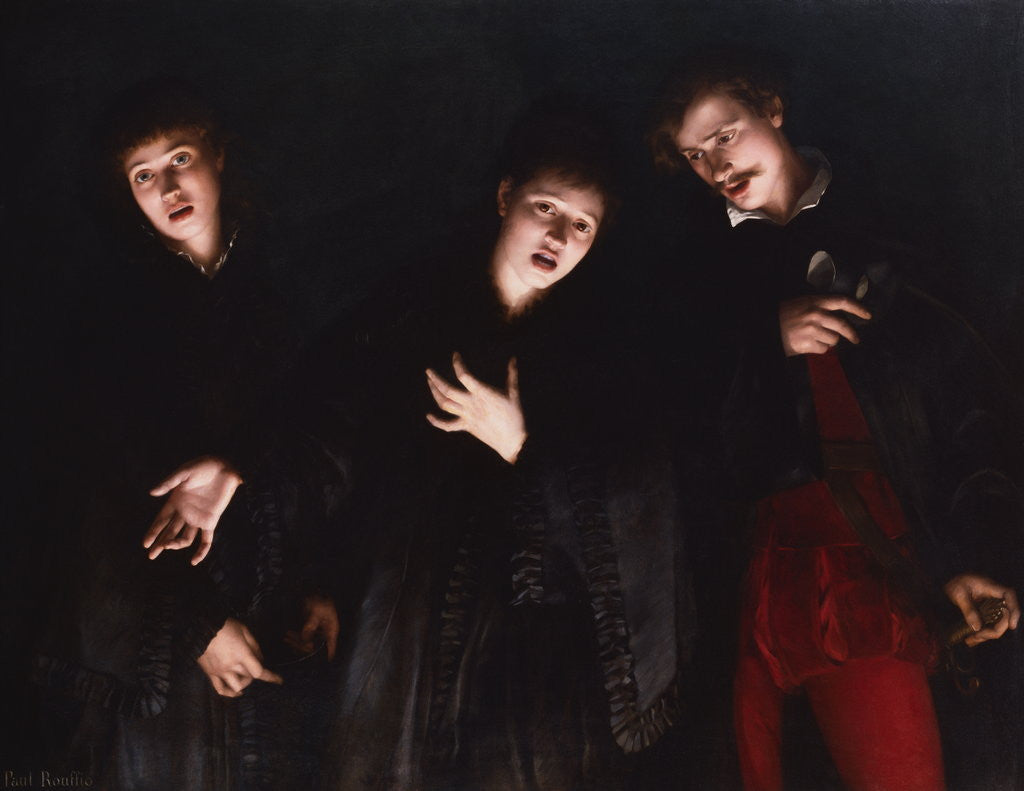 Detail of Trio a Capella by Paul Rouffio