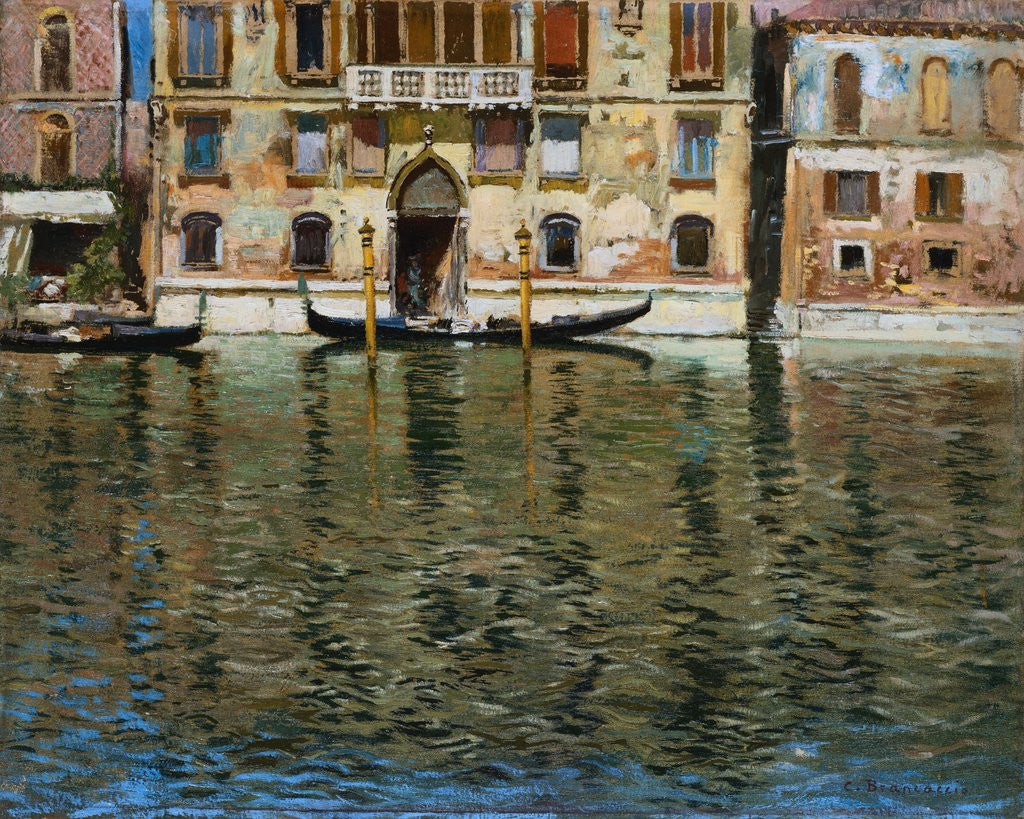 Detail of The Grand Canal, Venice by Carlo Brancaccio
