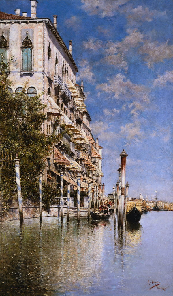 Detail of Along the Grand Canal by Rafael Senet