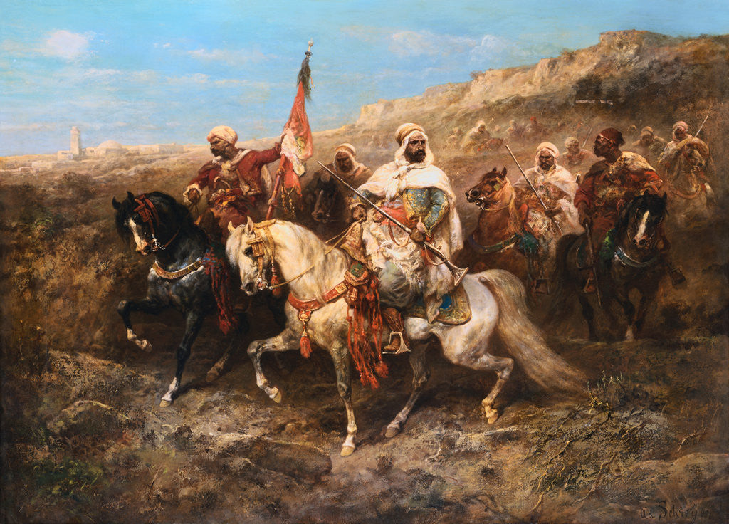 Detail of A Regal Procession by Adolph Schreyer