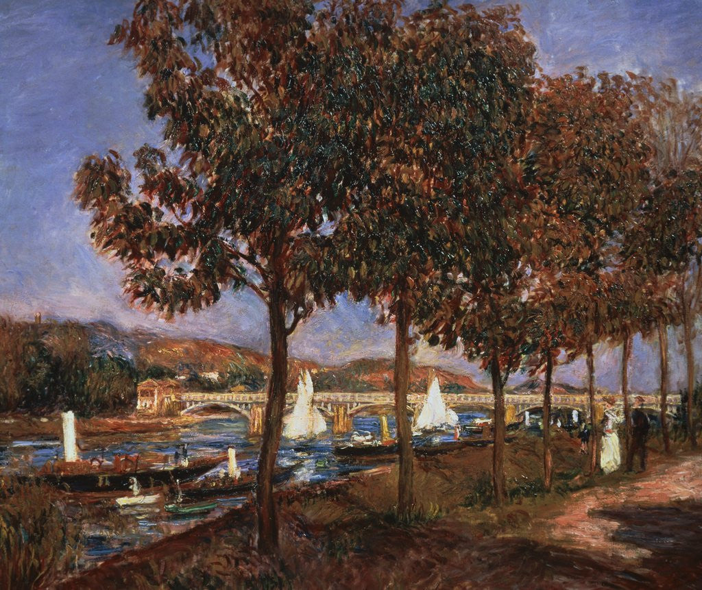 Detail of Le Pont D'Argenteuil by Pierre Auguste Renoir