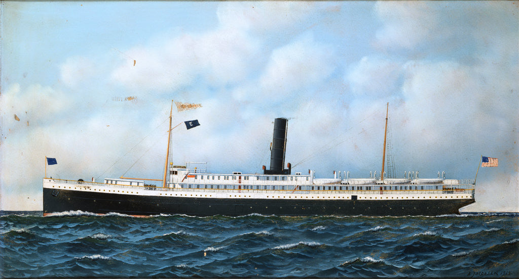 Detail of Steamer by Antonio Jacobsen