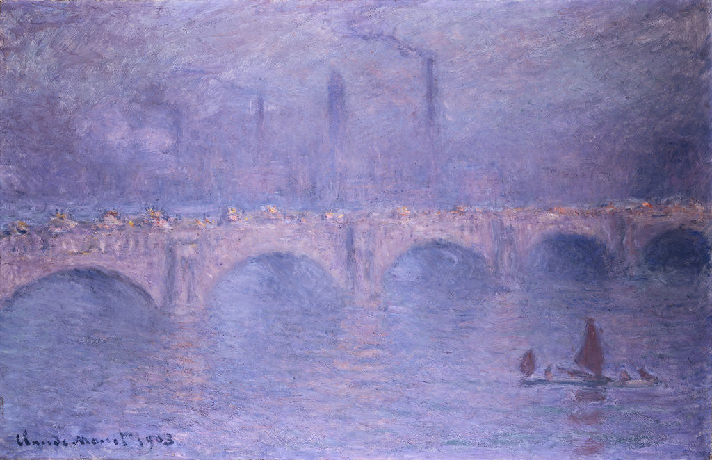 Detail of Waterloo Bridge, Hazy Sun by Claude Monet