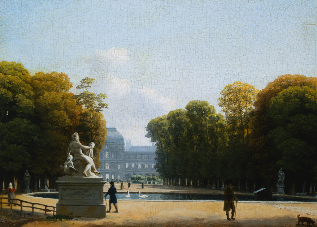 Detail of The Tuilleries Garden, Paris from Circle of Louis Gauffier by Anonymous