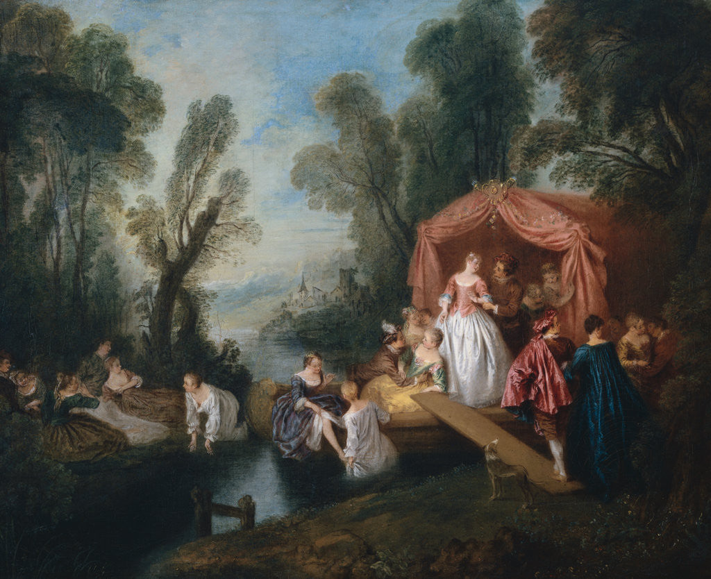 Detail of The Embarkation for Cythera by Jean-Baptiste Pater